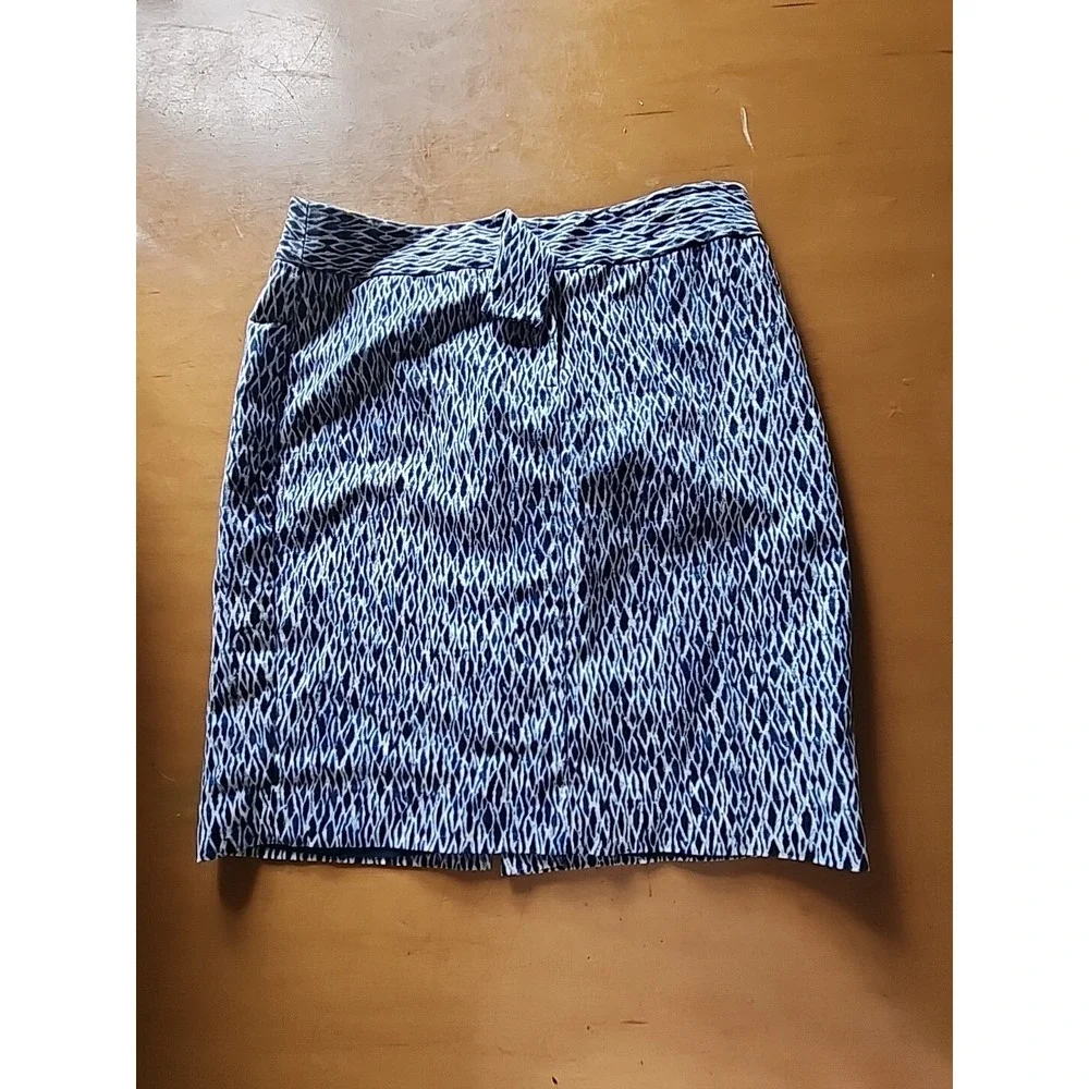 Michael Michael Kors Blue‎ Geoprint Pencil Skirt size 4